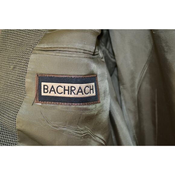 Bachrach Pure Virgin Wool Mens 42 LT 1 Pocket Lined Pattern Sport Blazer - Picture 10 of 10
